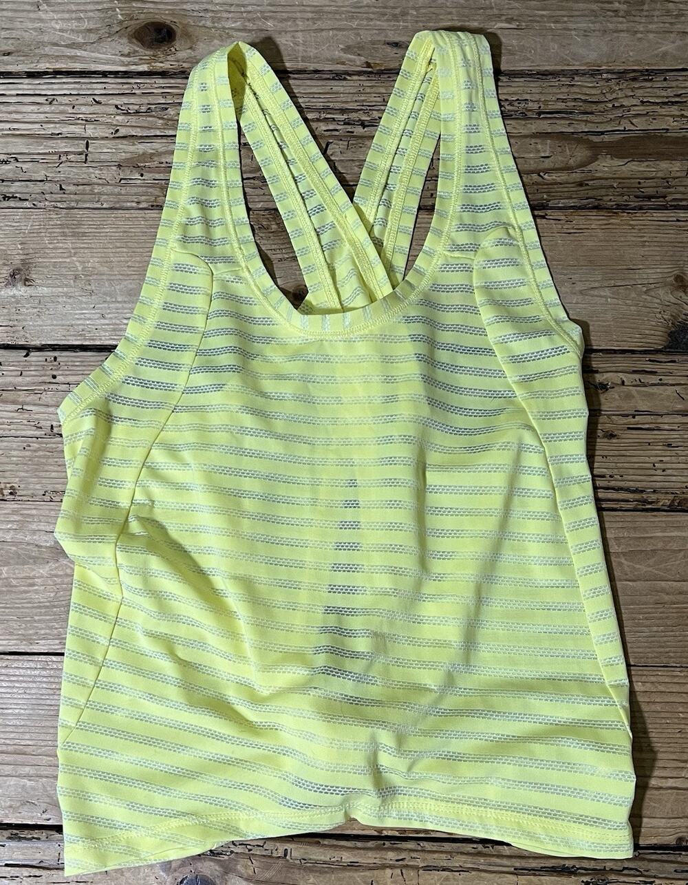 Zyia Active Women Size S Yellow Tank Top -NWOT